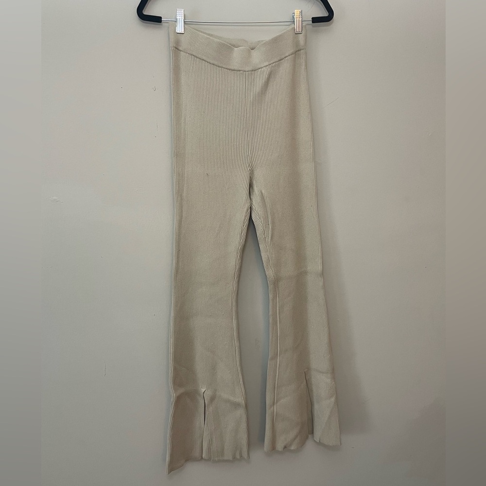 Abercrombie Knit Flare Split Hem Pant
